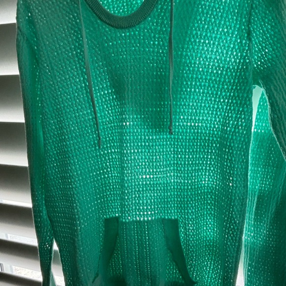 NWOT mesh like hooded sweater - Picture 4 of 5
